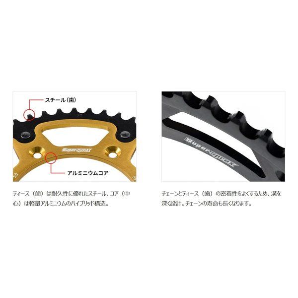 Supersprox スーパースプロックス SPX REAR STEALTH 479-38T BLU RST