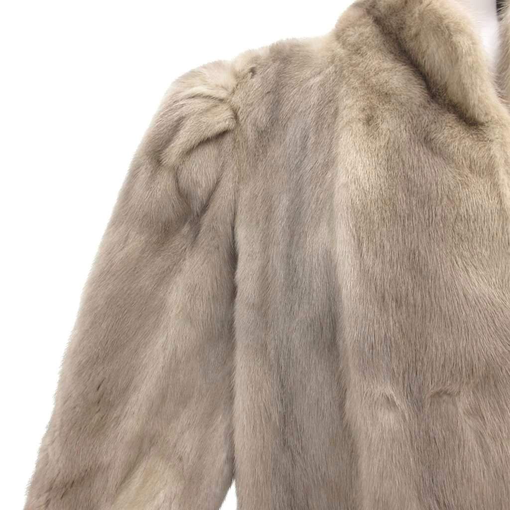 【良品】SAGA MINK サガミンク　銀サガ　銀タグ　ハーフコート　毛皮　L デミバフミンク 毛皮コート SAGA MINK サガミンク シルバータグ