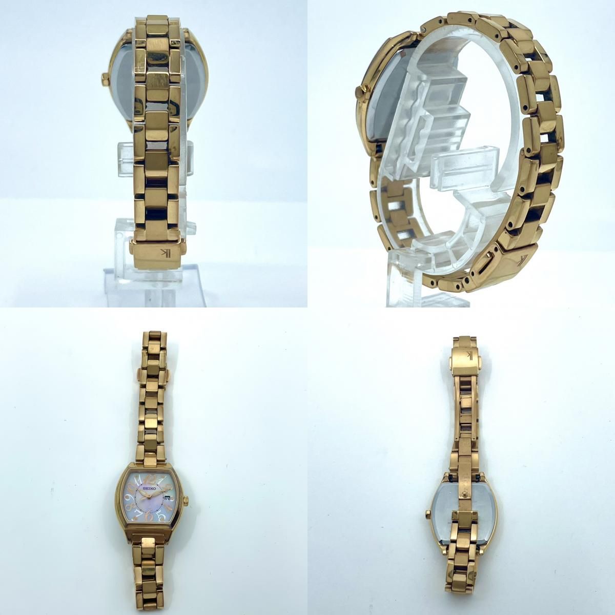 稼働/美品】セイコー ルキア 腕時計 V137-0CE0 レディース ソーラー  