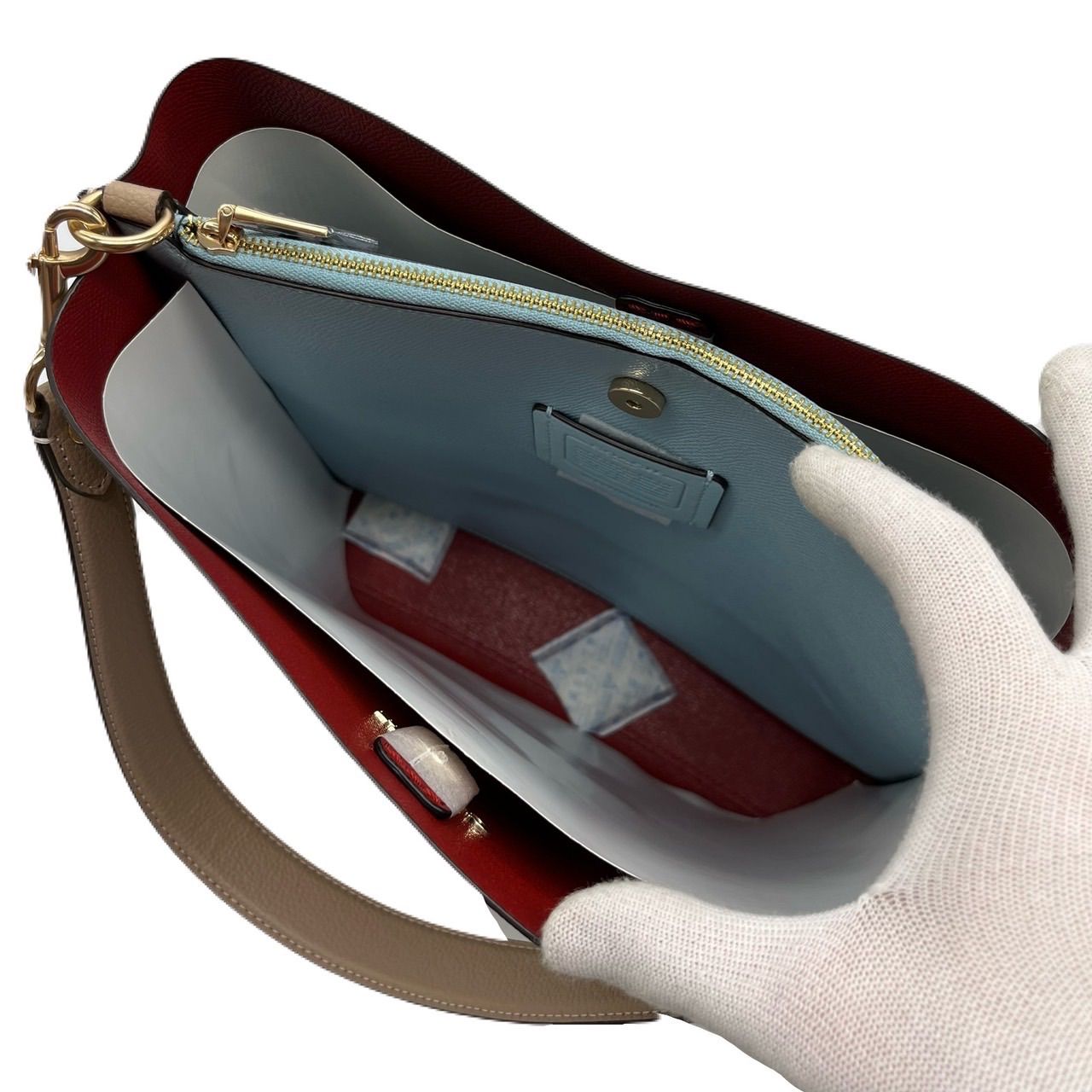 新品<!-利用不可文字-!>COACH ショルダーバッグ 2way モリーバケット 