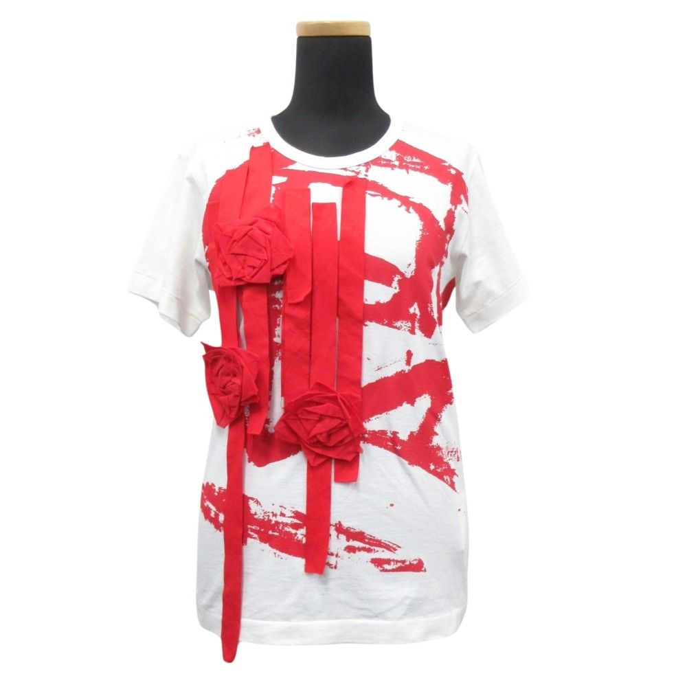 COMME des GARCONS 薔薇付きカットソー 15SS COMME des GARCONS コムデギャルソン 薔薇と血期 薔薇 バラ