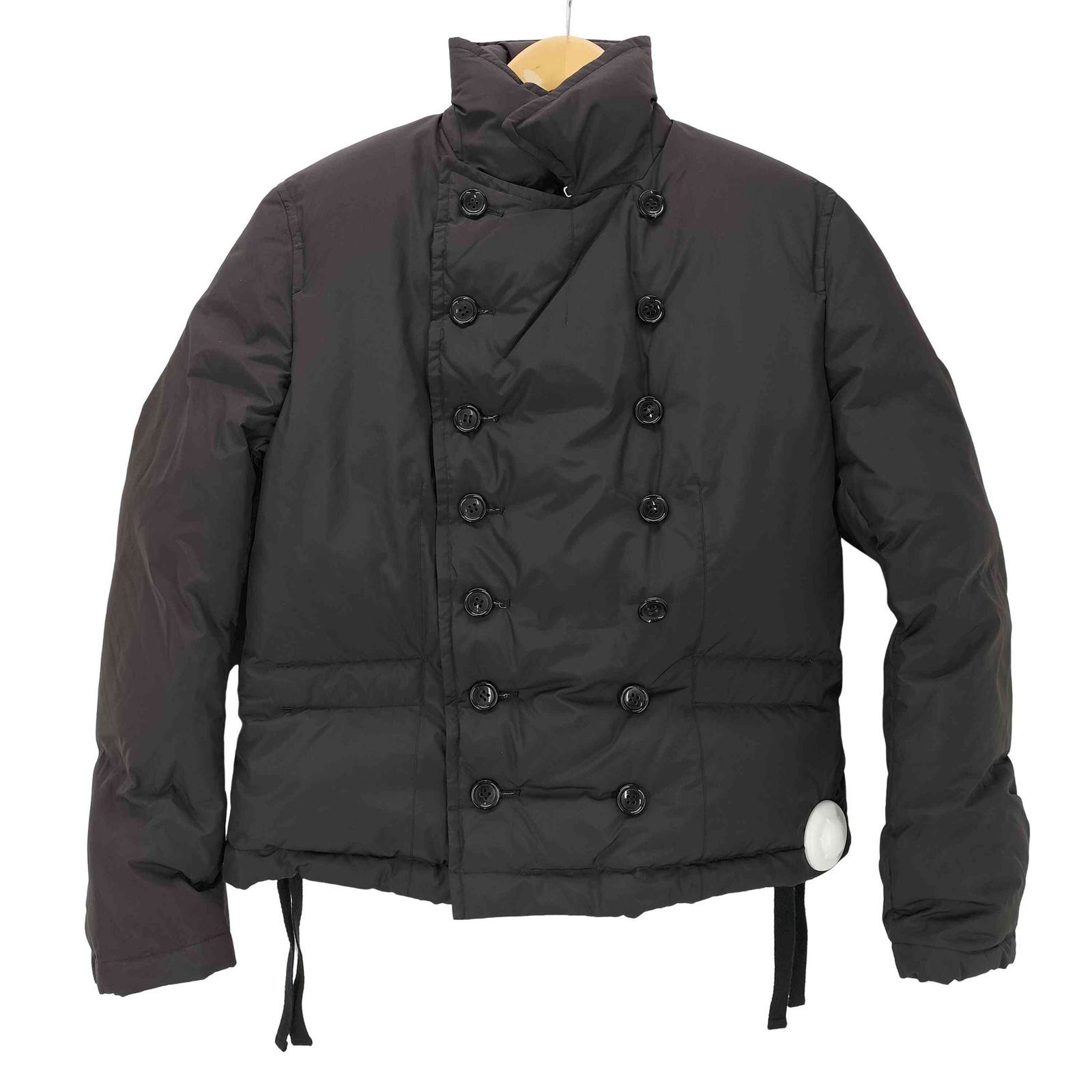 コムデギャルソンローブドシャンブル黒 ウール混合 ダウンジャケット