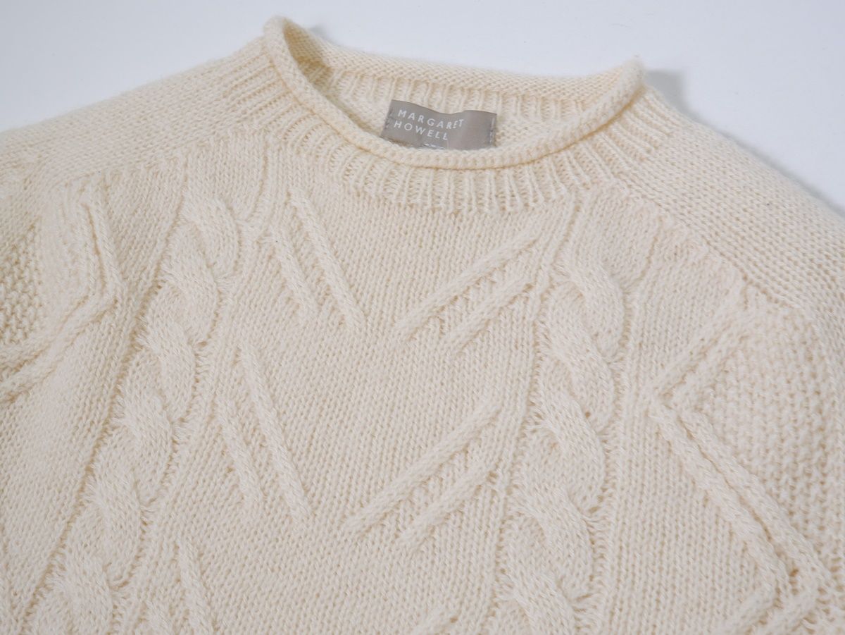 MARGARET HOWELLマーガレットハウエル スコットランド製TEXTURED ARAN  