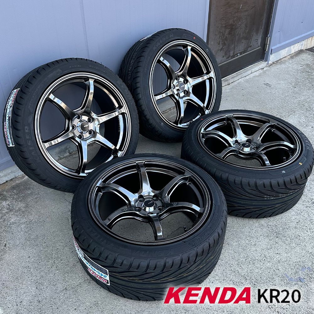 18インチ ホイール タイヤセット 225/40R18 KAISER（KENDA） 86 タイヤホイール 新品4本セット Acht-6 KENDA