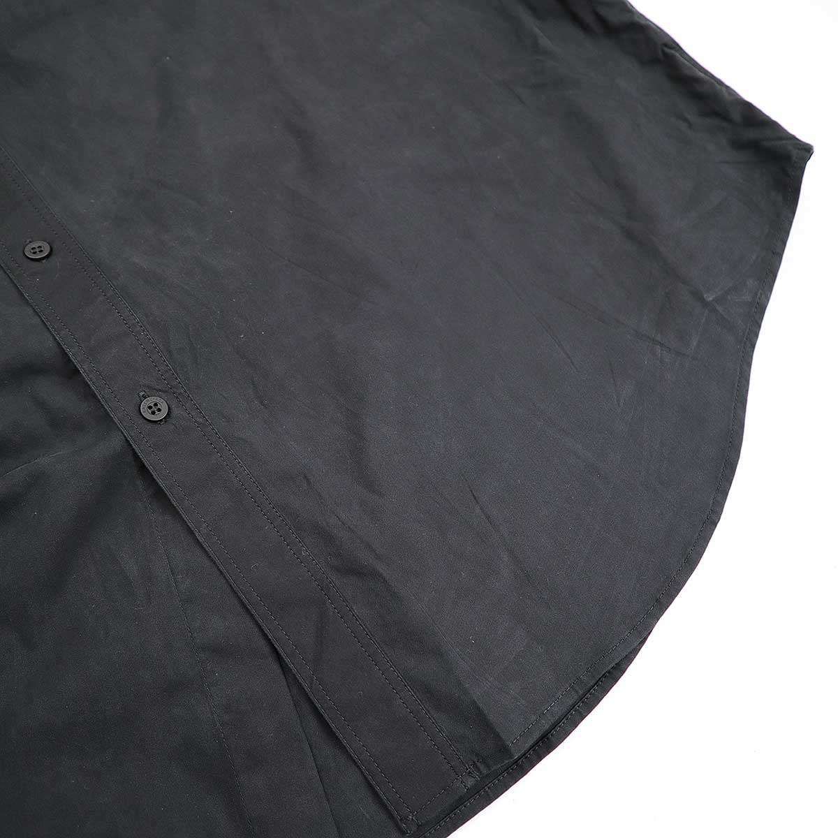 21SS バレンシアガ オーバーサイズサイドポケット長袖シャツ XS ネイビー 21SS バレンシアガ オーバーサイズサイドポケット長袖シャツ XS