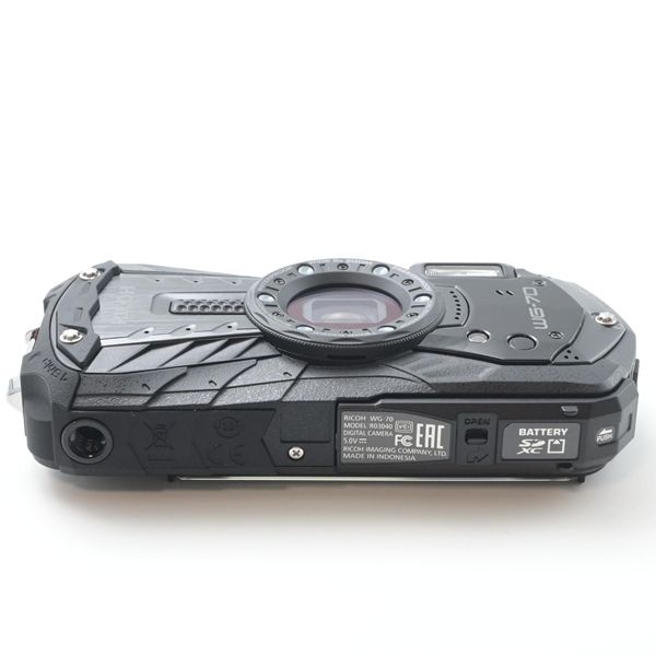 リコー RICOH WG-70 ブラック 防水デジタルカメラ - メルカリ