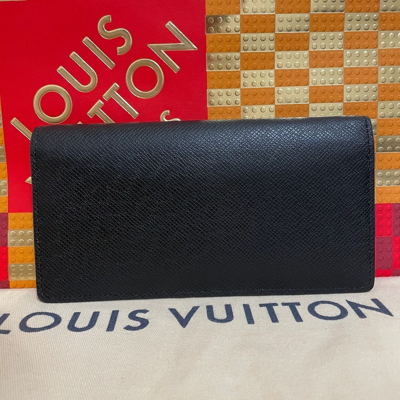 未使用 ルイヴィトン LOUIS VUITTON タイガ ポルトフォイユ ブラザ 二 