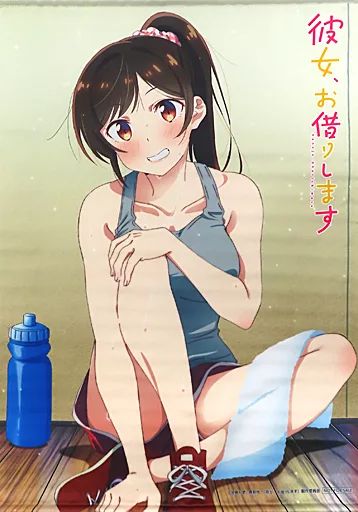 タペストリー 水原千鶴 アニメ描き下ろしB2タペストリー Blu-ray 彼女 お借りします アマゾン全巻 特典