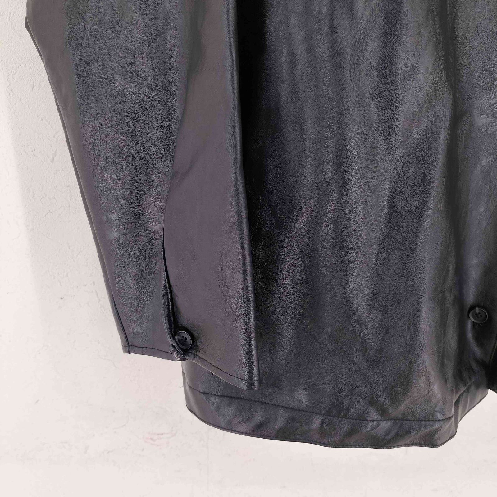 すす　OHOTORO Leather Shirt Jacket レザー すす OHOTORO Leather Shirt Jacket レザー すす様専用 OHOTORO