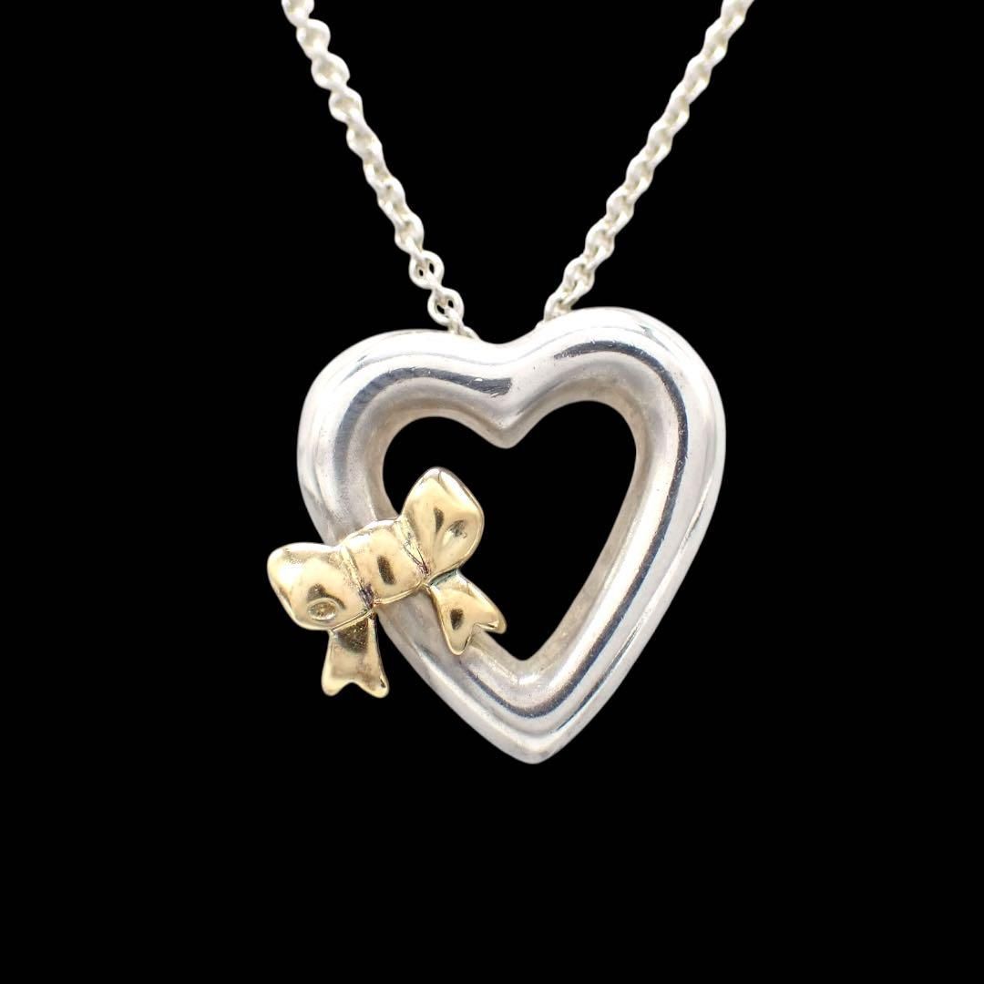 ティファニー ハート リボン ネックレス K18 750 925 4101 - メルカリ