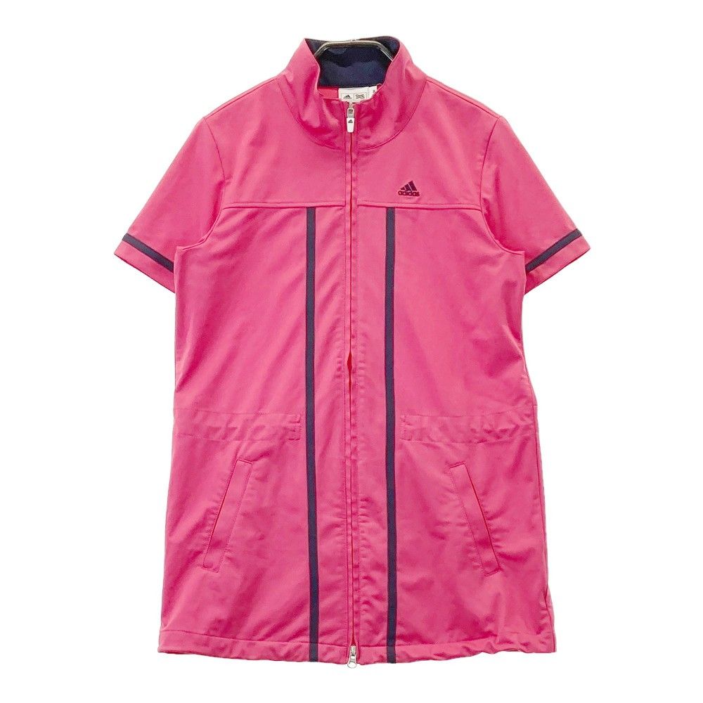 【新品】adidas 半袖ニットチュニックＬサイズ サイズ：M ADIDAS GOLF アディダスゴルフ N54224 フルジップ
