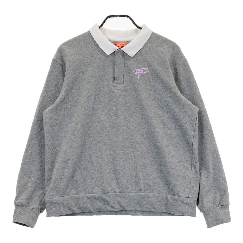 サイズ：L BEAMS GOLF ビームスゴルフ 長袖ポロシャツ グレー系