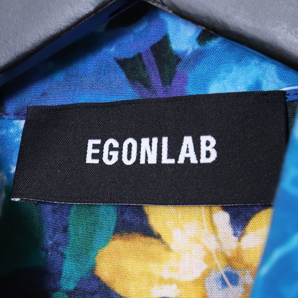 EGONLAB Floral Shirts Mサイズ ブルー AW23 SH 004 A エゴンラボ フローラルフラワー長袖シャツ EGONLAB Floral Shirts Mサイズ ブルー AW23 SH 004 A - メルカリ