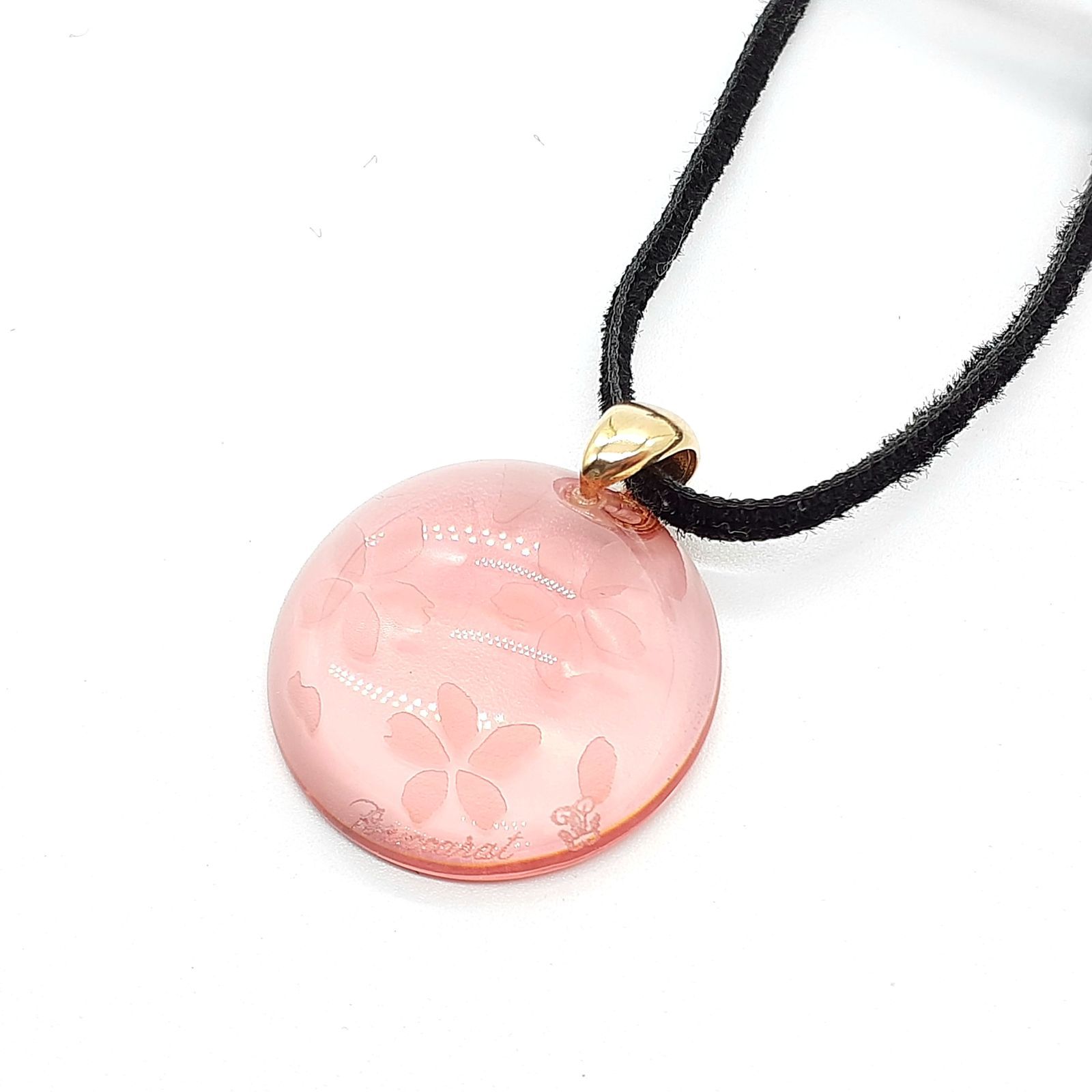 バカラ　ゲラン　ネックレス　チェリーブロッサム　イリゼk18 箱付　日本限定 バカラ＆ゲランコラボ桜チェリーブロッサムネックレス