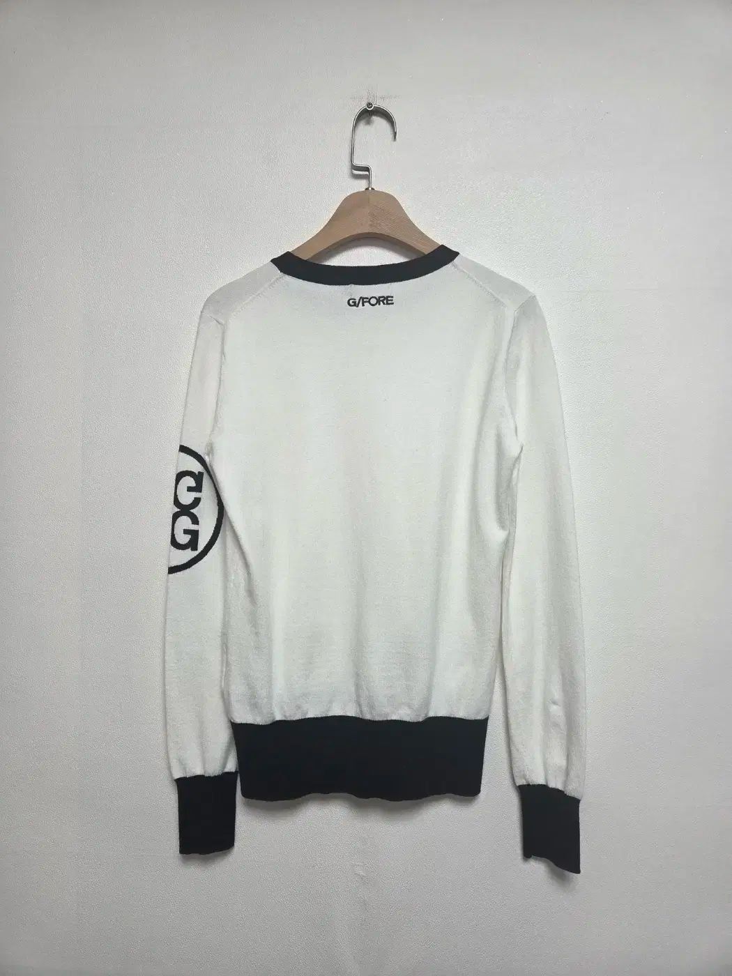 G FORE ジーフォア レディース ゴルフ 長袖 ニットTシャツ 白 S