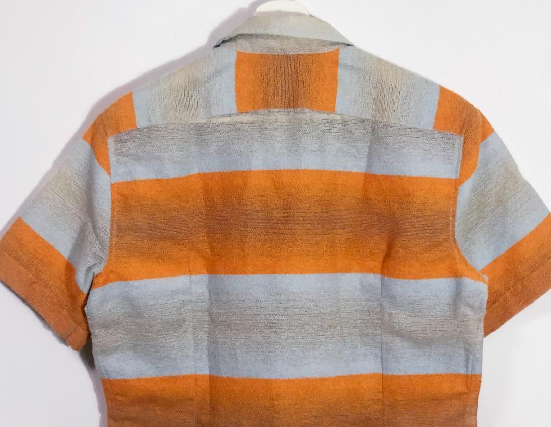 激レア■15SS/ラフシモンズ テクスチャード ストライプシャツ■アーカイブ 激レア□15SS/ラフシモンズ テクスチャード ストライプシャツ