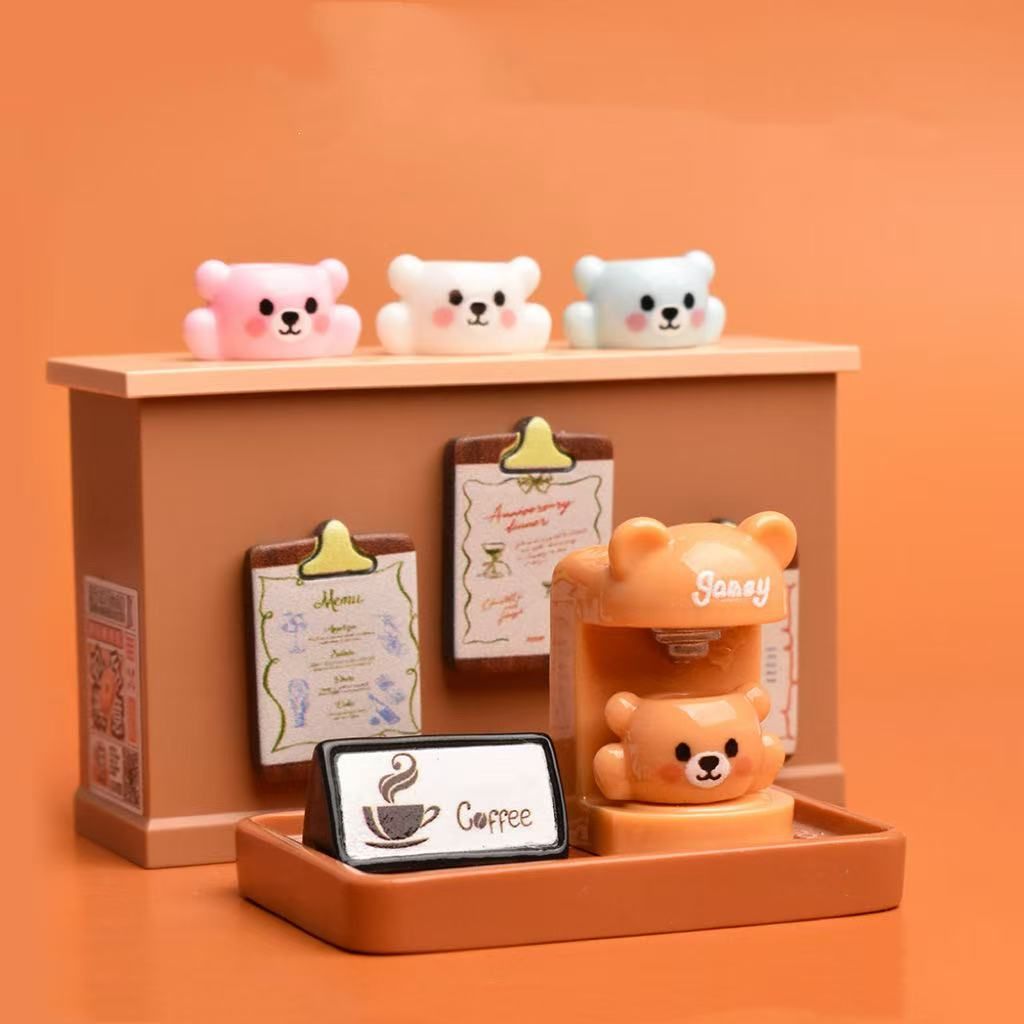 ミニチュアコーヒー　エスプレッソマシン　サクラピンク　ドールハウス ミニチュア コーヒーマシン エスプレッソマシン サクラピンク