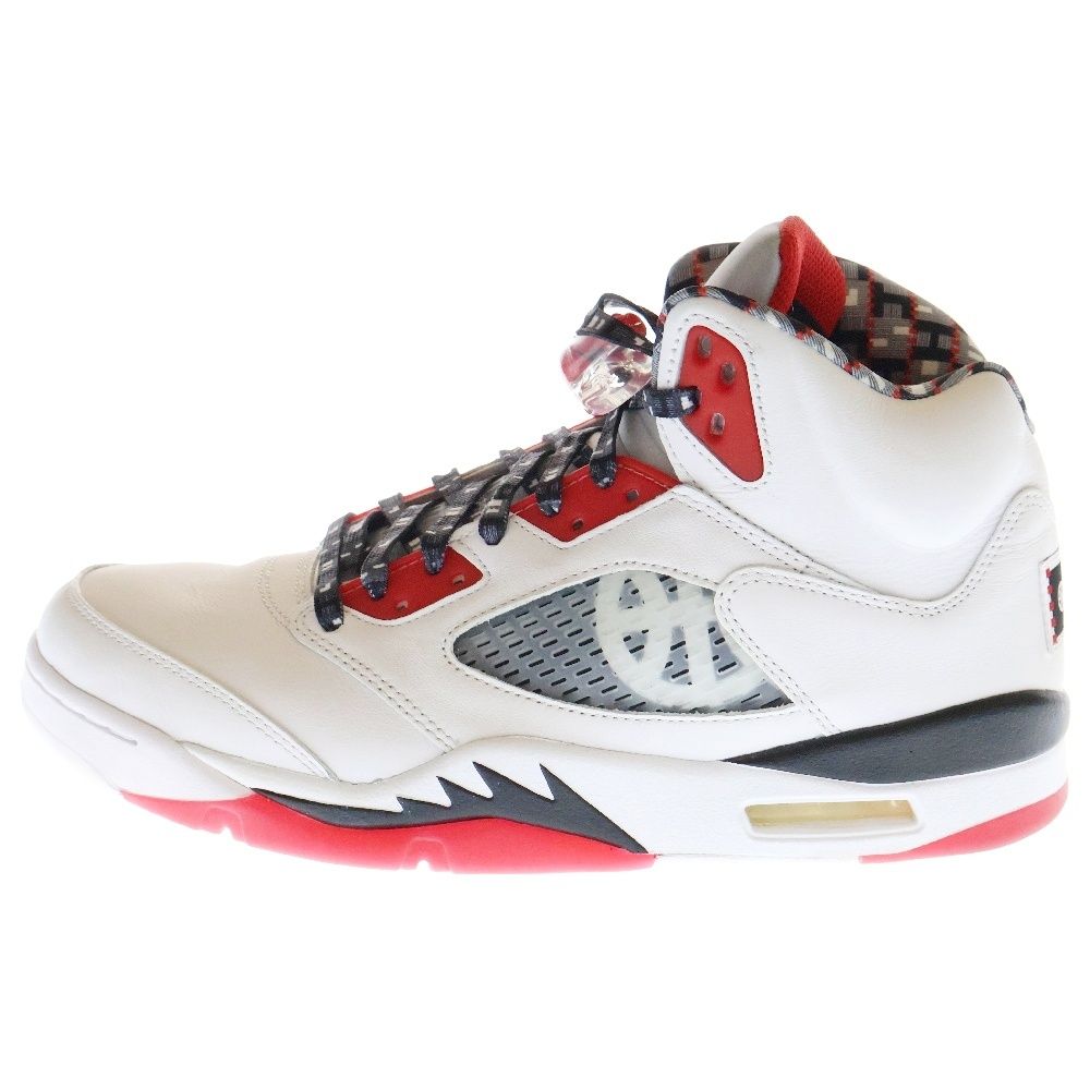 NIKE ナイキ AIR JORDAN 5 QUAI54 エアジョーダン5 クアイ54 ハイカットスニーカー DJ7903-106 US10.5|28.5cm ホワイト|レッド