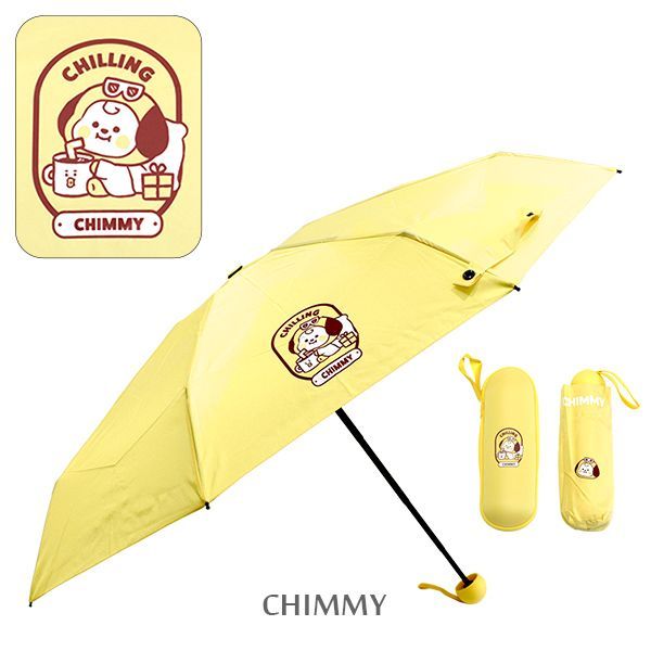 全7色コンプリートセット BT21 折りたたみ傘 キャラクター 収納袋