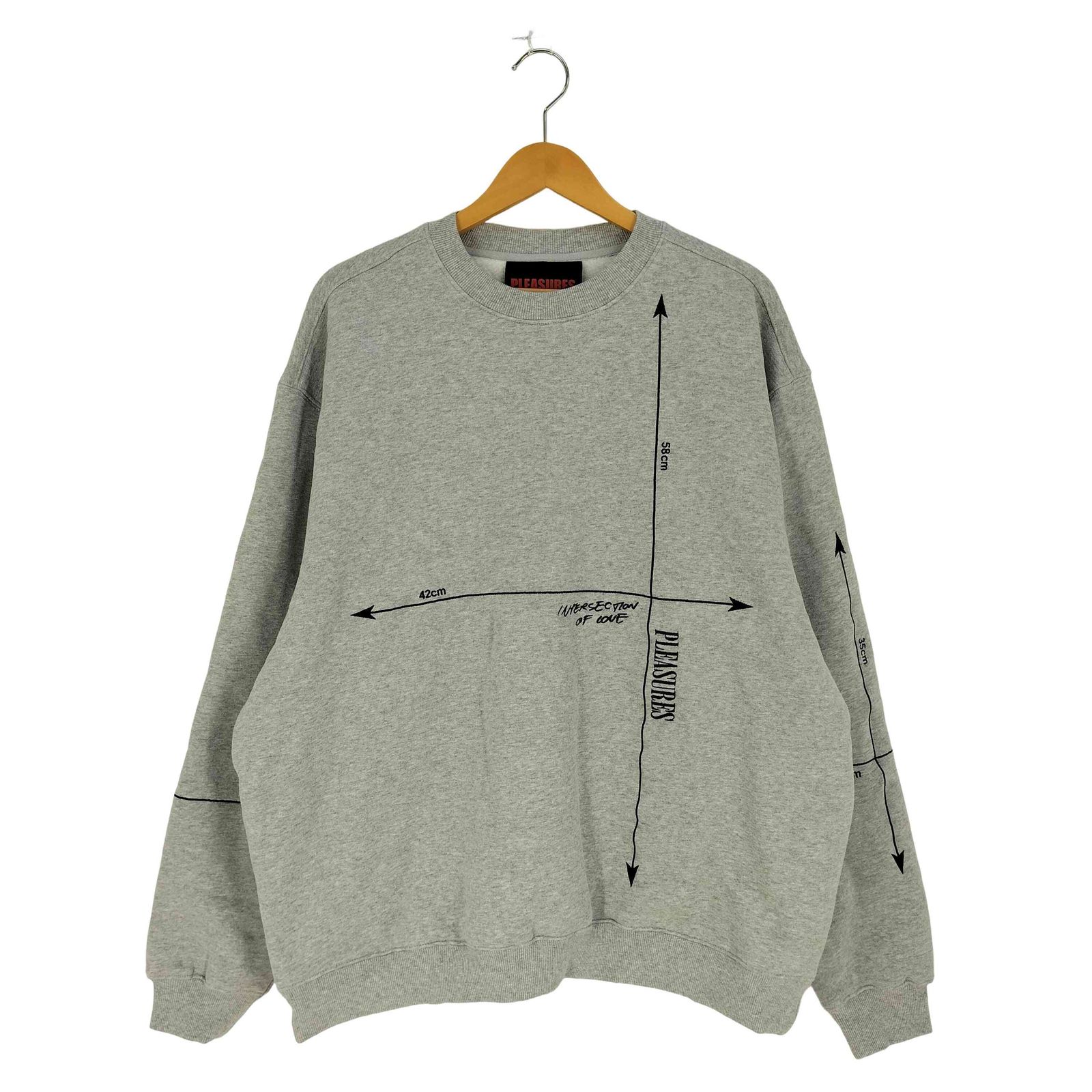 プレジャーズ PLEASURES INTERSECTION CREWNECK インターセクション 