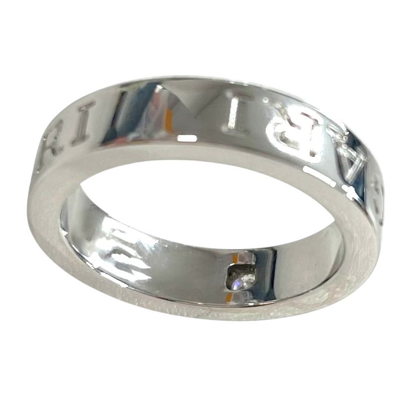 ブルガリ・ブルガリ ダブルロゴ リング ダイヤモンドセット 750WG 11.5