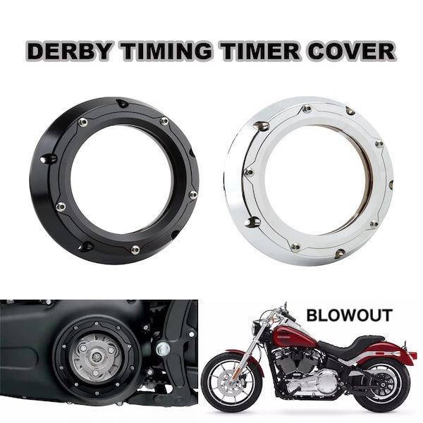 Chrome Full Clear M8 Derby Clutch Cover For Harley CVO Road Glide Road King Special