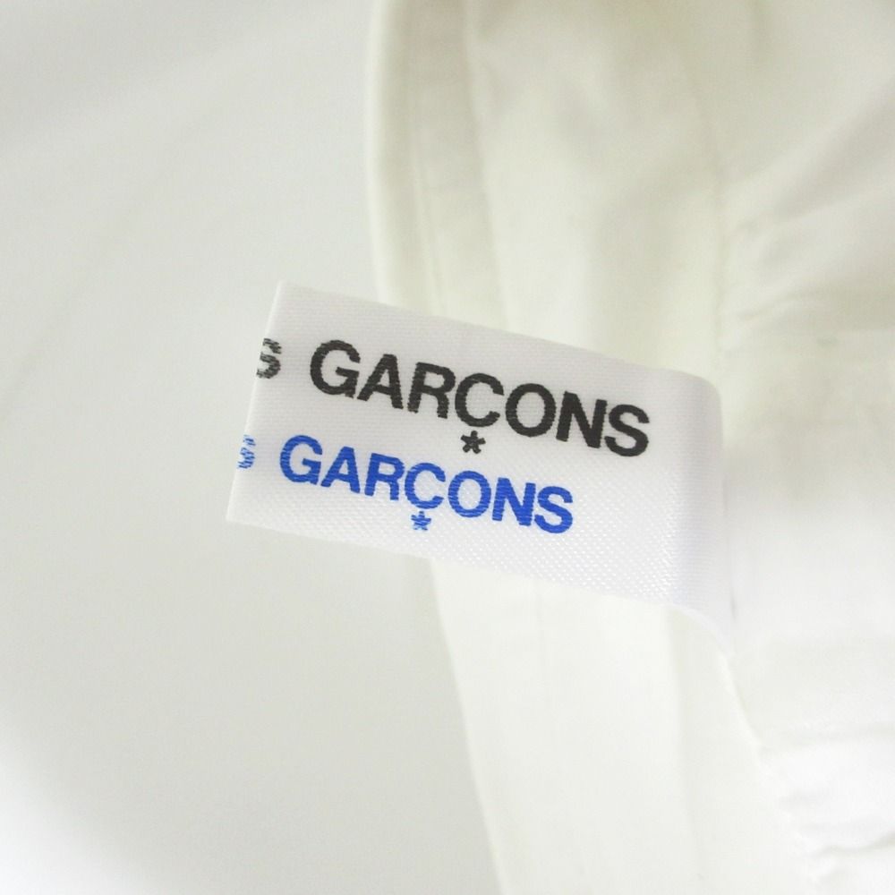 良品 COMME des GARCONS コムコム コムデギャルソン 胸ポケット ロングスリーブ 長袖 シャツ ブラウス XS ホワイト レディース 古着 中古 良品 COMME des GARCONS コムコム コムデギャルソン 胸ポケット