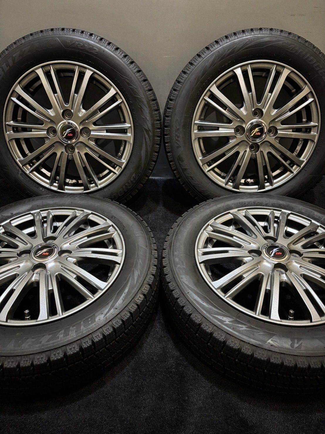 ZENN ティンバレス 14インチ & スタンド & SMOOTH WHITE DUNLOP WM02 155/65R14】スタッドレス【スチールホイール 14