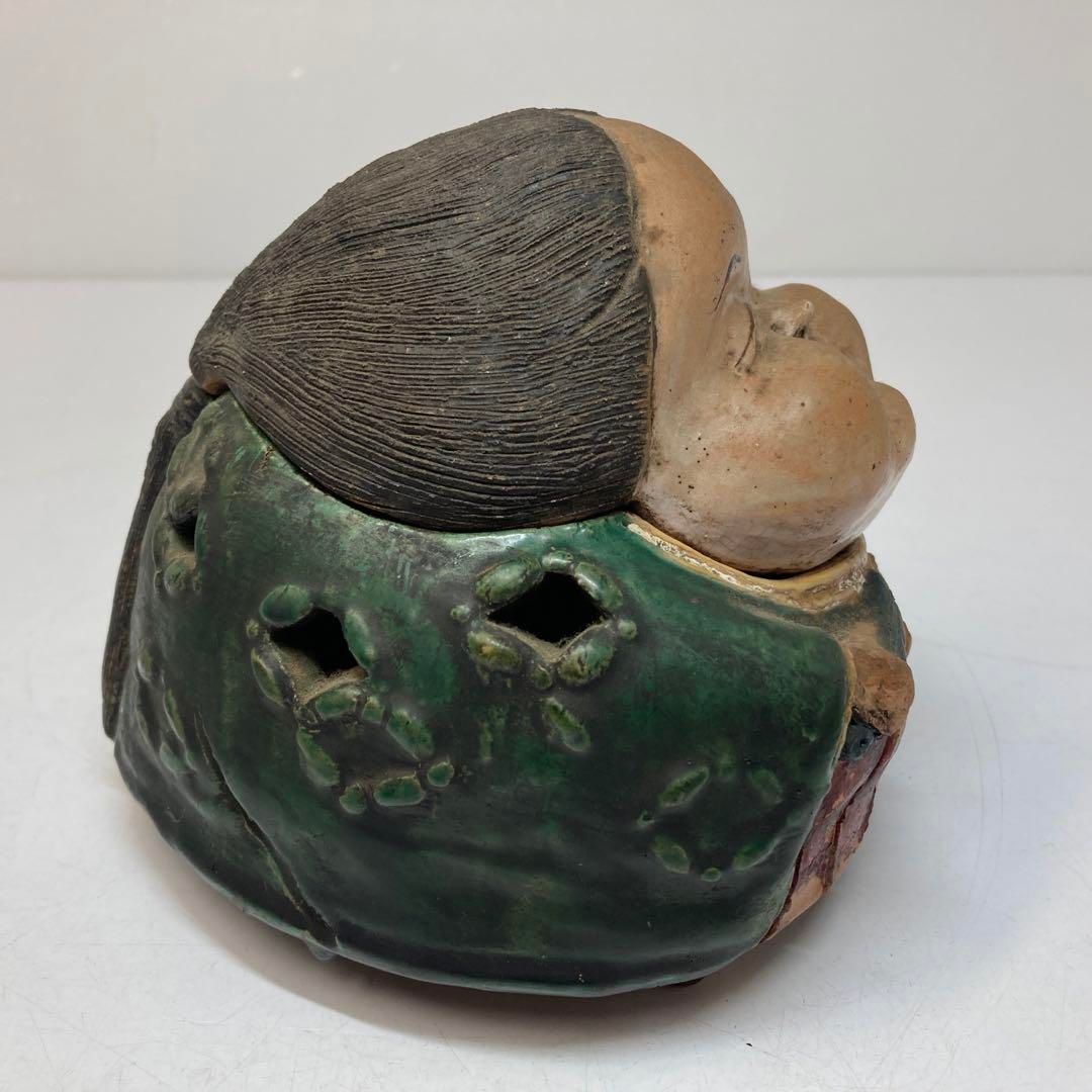 幸右衛門造　お多福　香炉　トヒコカ　東さ6-0208① 幸右衛門造 お多福 香炉 トヒコカ 東さ6-0208① 香炉・香合・茶道具