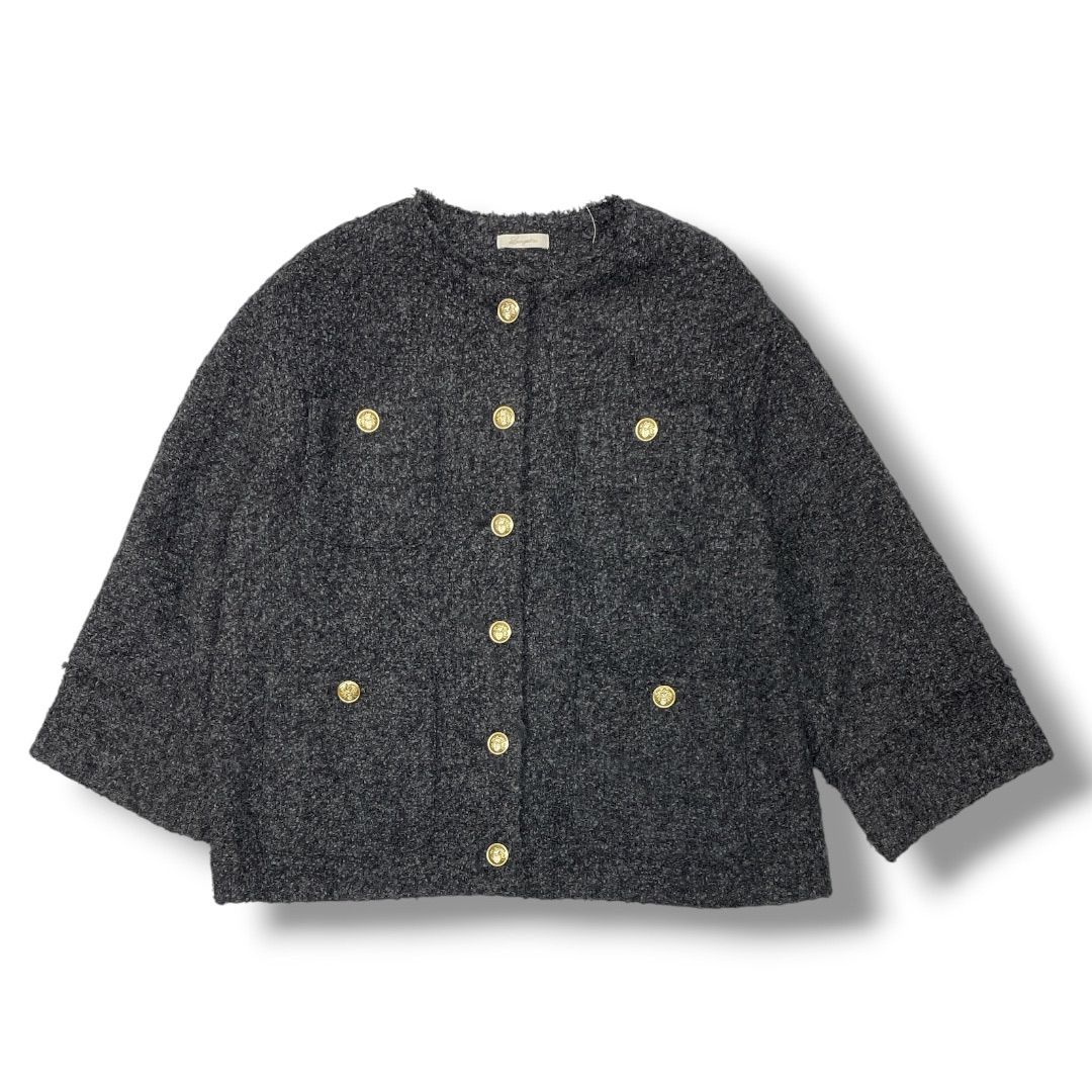 LOUNGEDRESSラウンジドレス 20周年限定 ツイードジャケットグレー