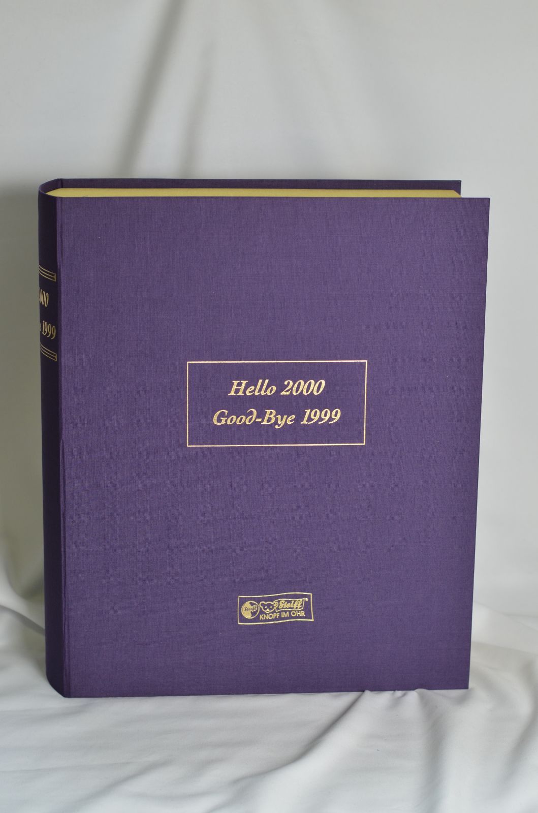 美品】Steiff Teddy bear Hello 2000/Good-Bye 1999-bear set
