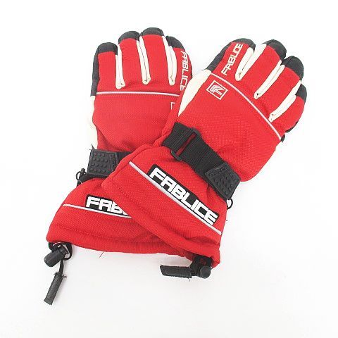 ファブリス FABLICE スキー スノー グローブ 手袋 5本指 M 赤系 レッド ウィンタースポーツ 小物 日本製