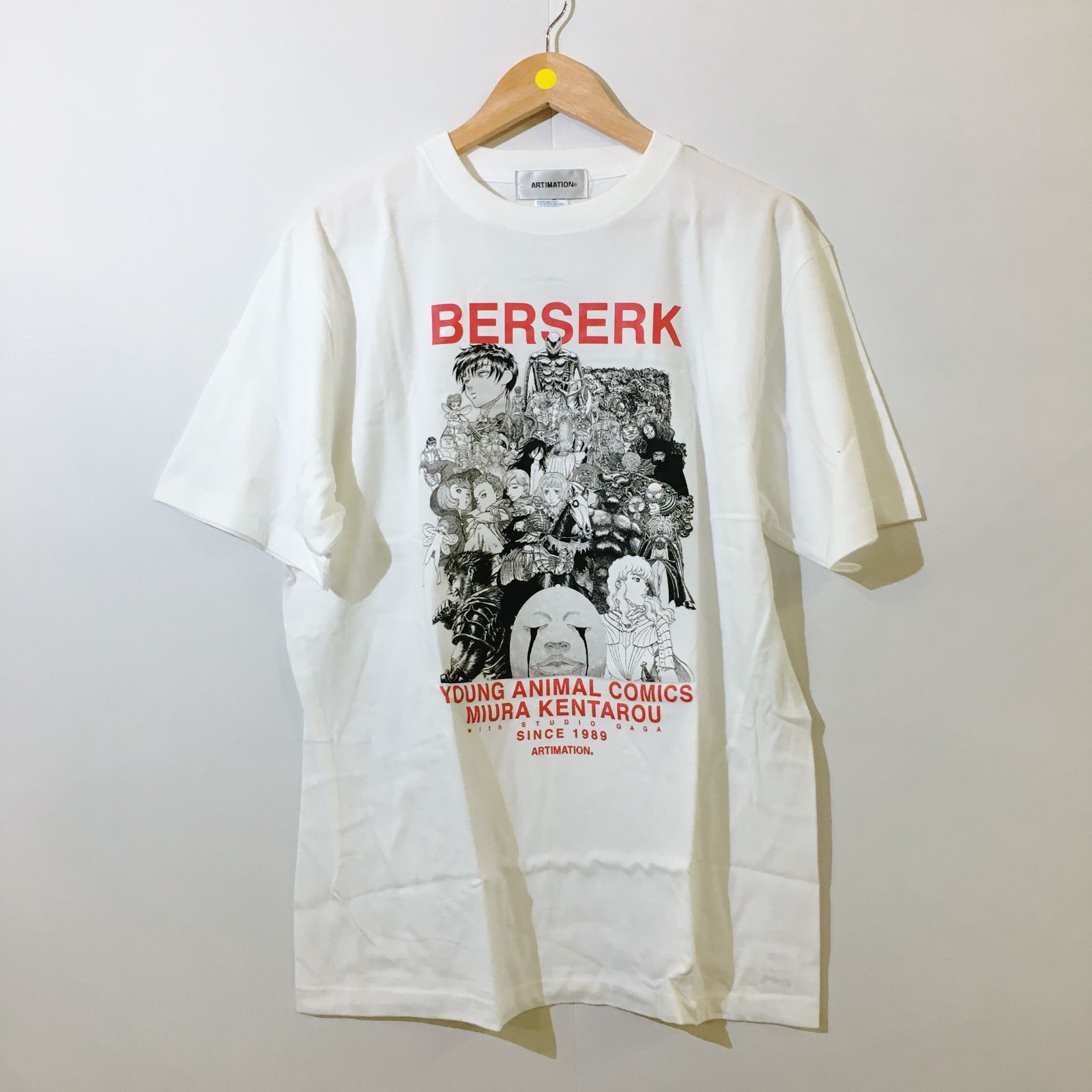 袖丈半袖ベルセルク　BERSERK Ｔシャツ　三浦建太郎　平沢進　ヤングアニマル