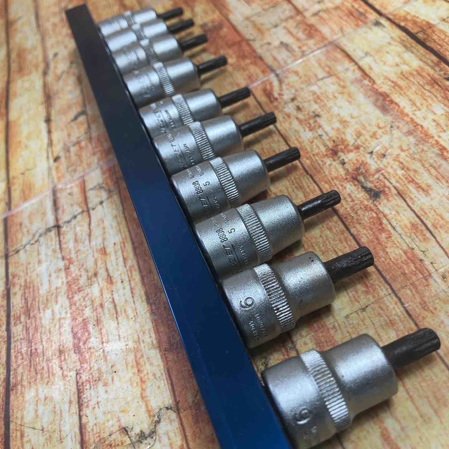 ▽HAZET 8808 XZN（トリプルスクエアー）3/8ドライバーソケットセット