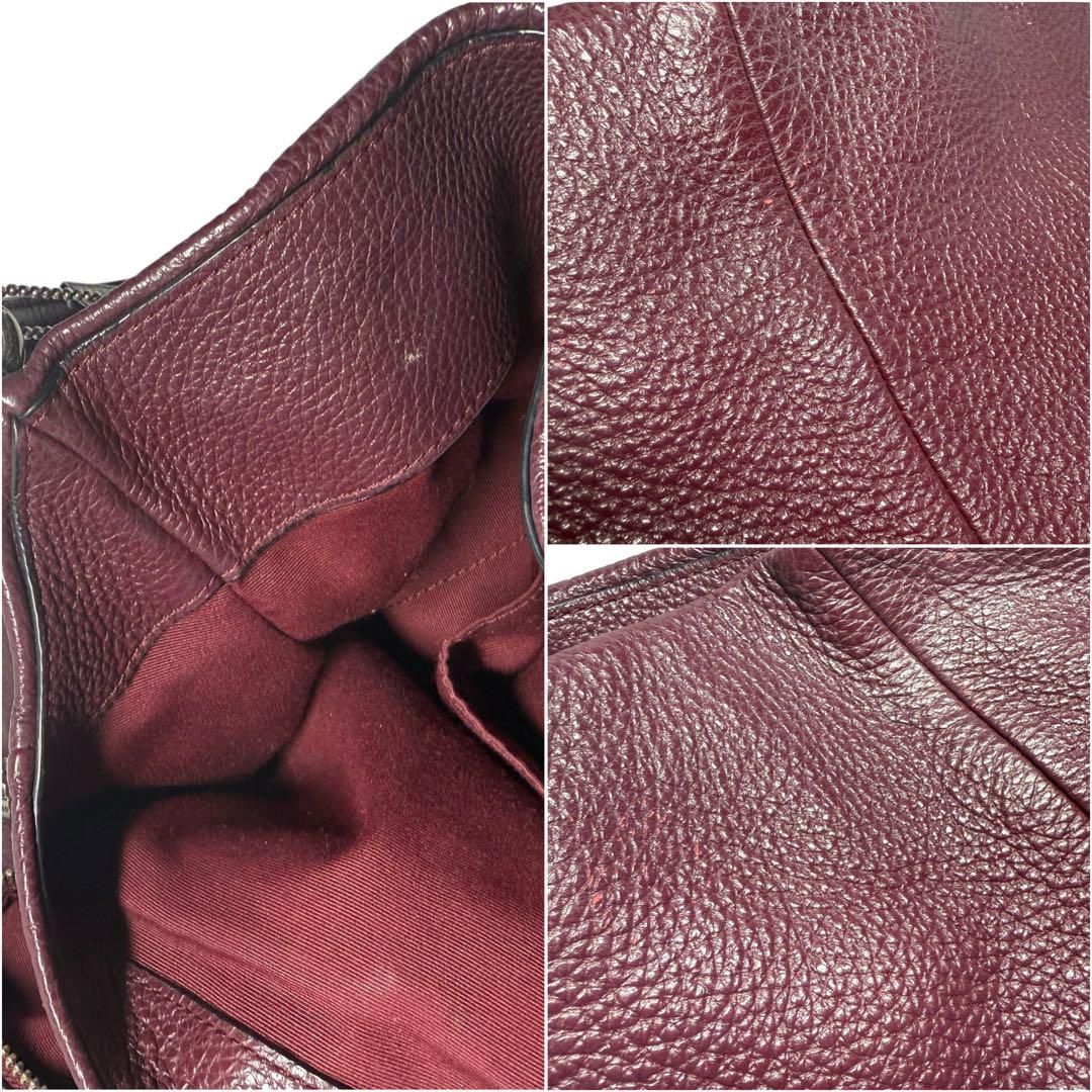 美品】コーチ レザー トートバッグ 肩掛け ロゴチャーム