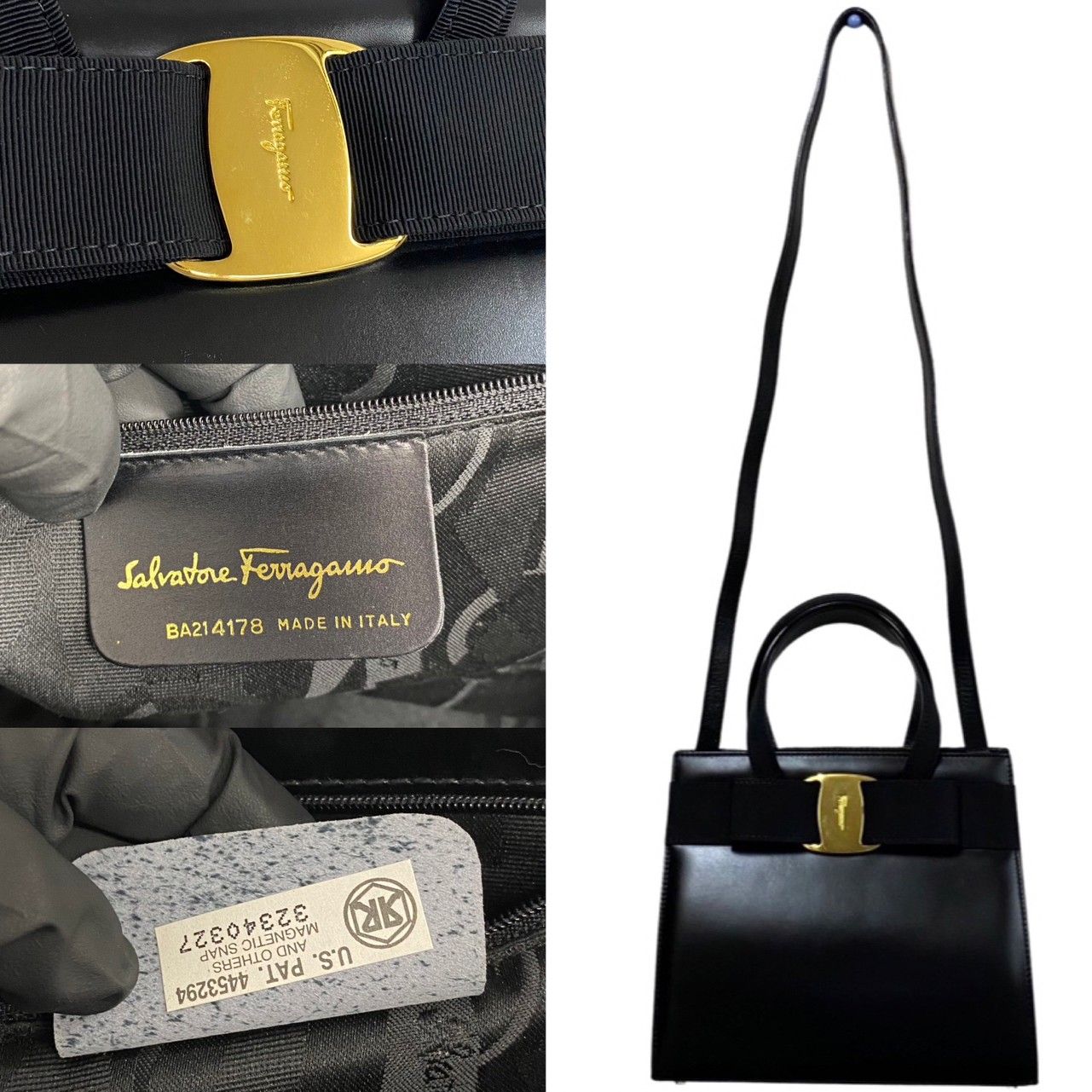 極 美品 Salvatore Ferragamo サルヴァトーレフェラガモ ヴァラ