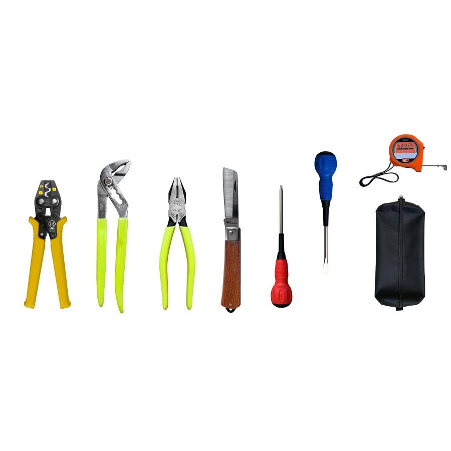 SALE，お買い得 ツノダ(TSUNODA) 電気工事士技能試験工具セット 8点セット (圧着工具 小) TS-E02S その他