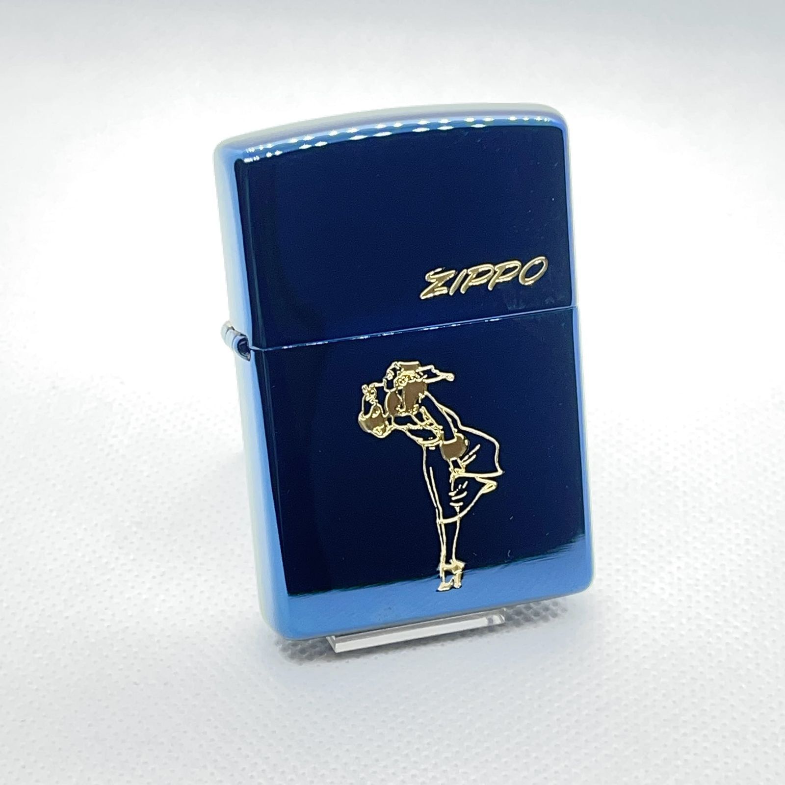 ZIPPO(ジッポー) ライター ジッポ ウィンディ WINDY 窒化チタンコーティング ブルーチタン 1998年 - メルカリ