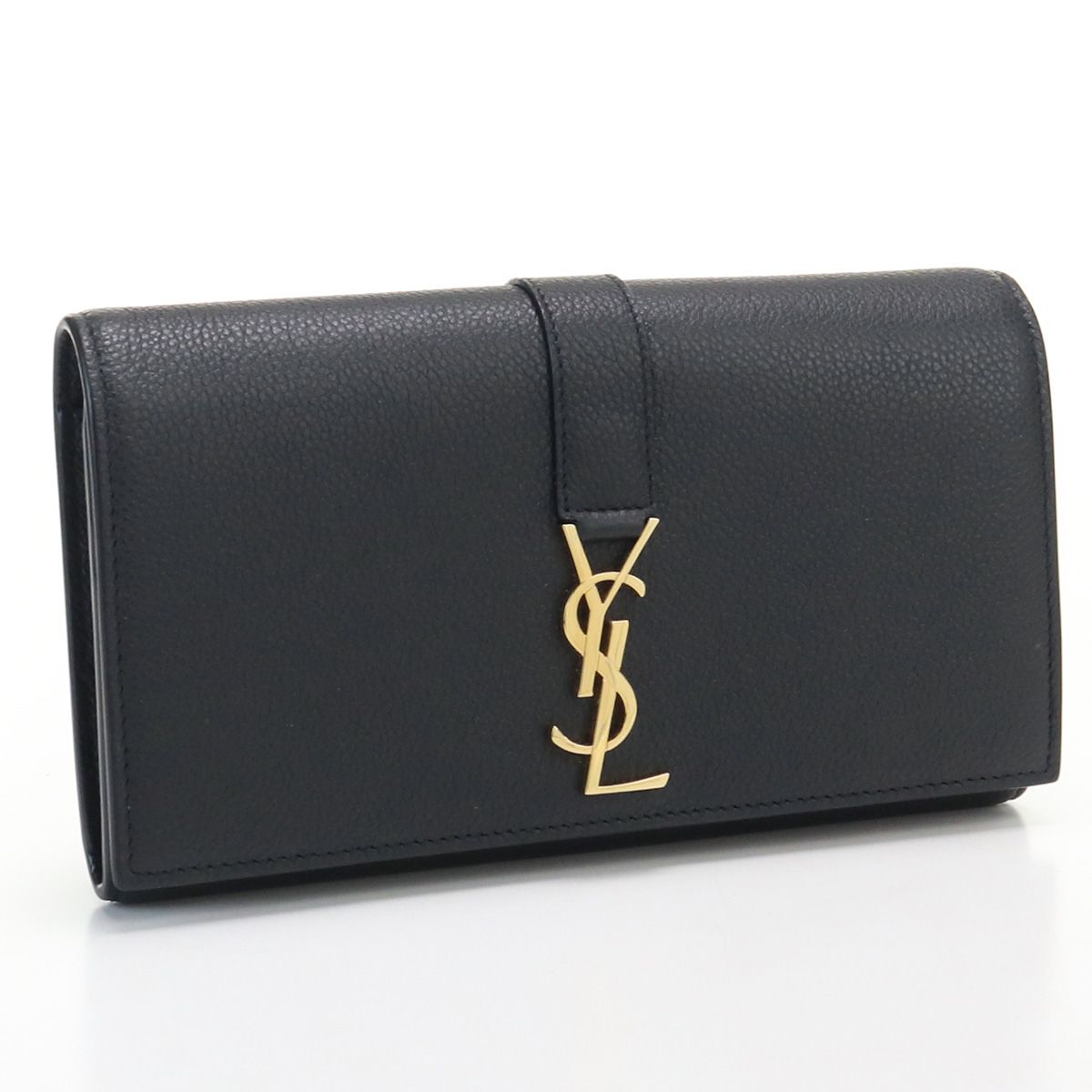 SAINT LAURENT サンローラン ラージフラップウォレット YSLライン  
