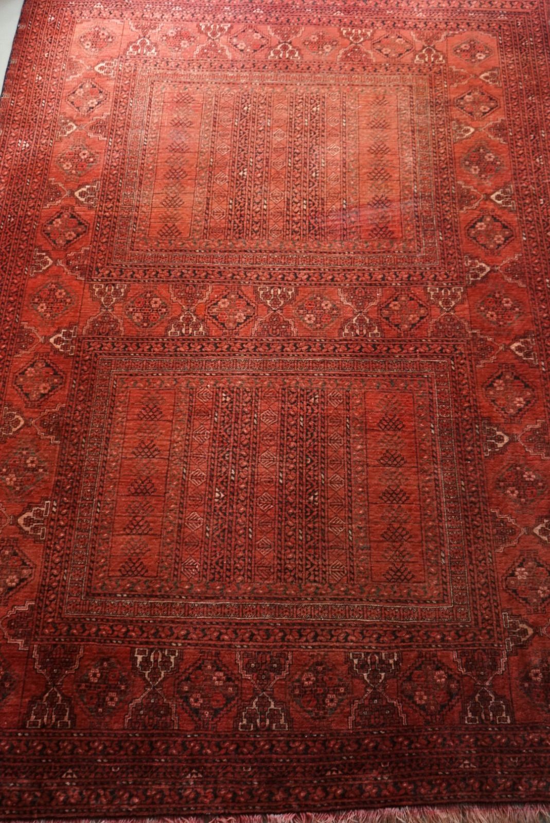 ヴィンテージラグ アフガニスタン トルクメン レッド 1970年代 227 × 160 cm No.AF2506