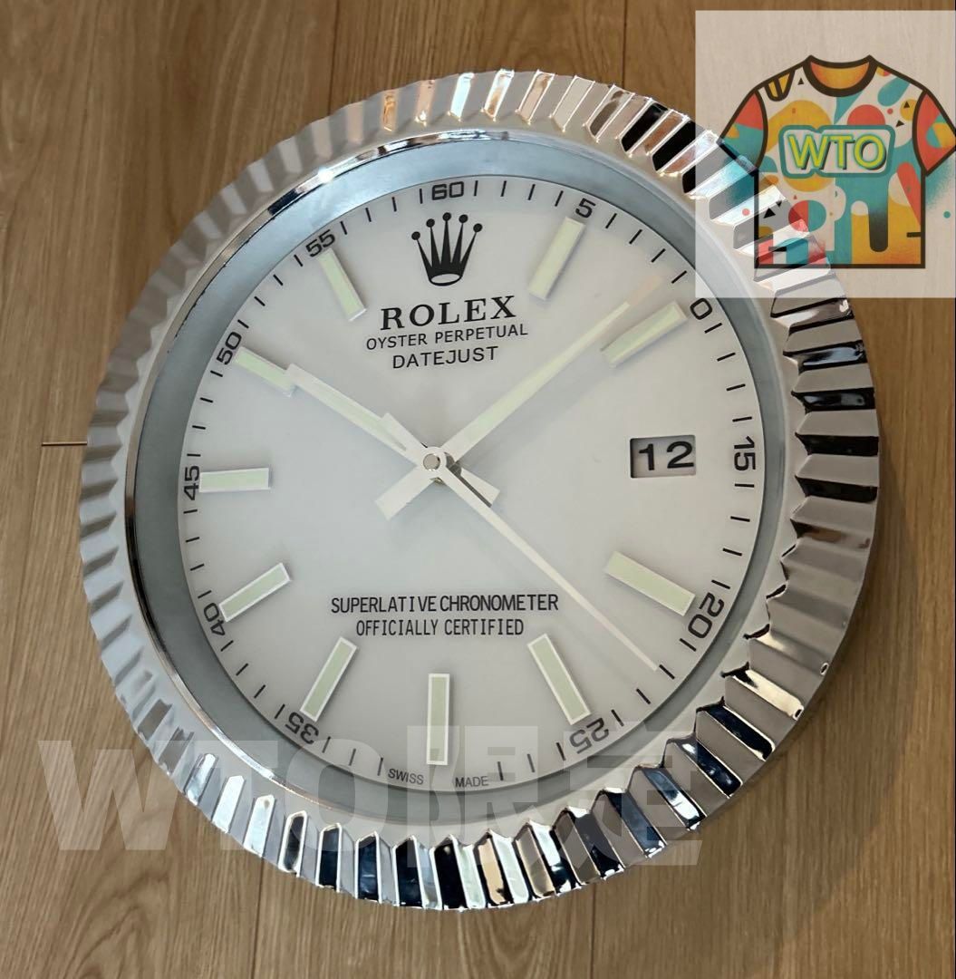 ROLEX ロレックスデイトジャスト壁掛け時計　新品未使用 海外販促用 ROLEX ロレックス デイトジャスト大型掛け時計