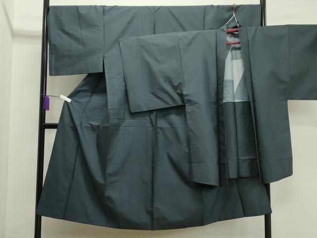 平和屋着物●男性 本場大島紬 アンサンブル 160亀甲 総詰め 正絹 CAAX5979gh