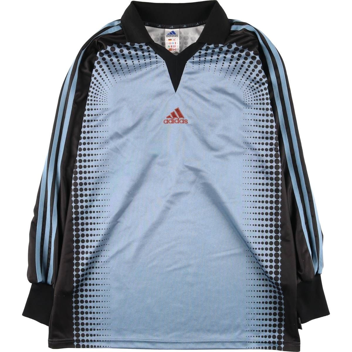 古着 アディダス adidas 襟付き サッカーユニフォーム ゲームシャツ 