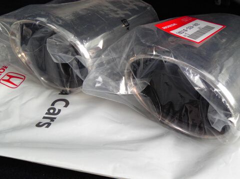 ホンダ ABA AP 1 2 S 2000 マフラーカッター エキゾーストフィニッシャー パイプ セット HONDA exhaust finisher