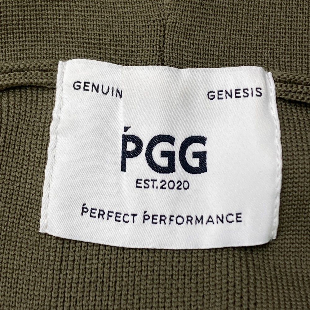 サイズ：0 PGG PEARLY GATES パーリーゲイツ  バックフレア 長袖ニットジャケット  カーキ系 [240101455464] ゴルフウェア レディース ストスト サイズ：0 PGG PEARLY GATES パーリーゲイツ バックフレア 長袖