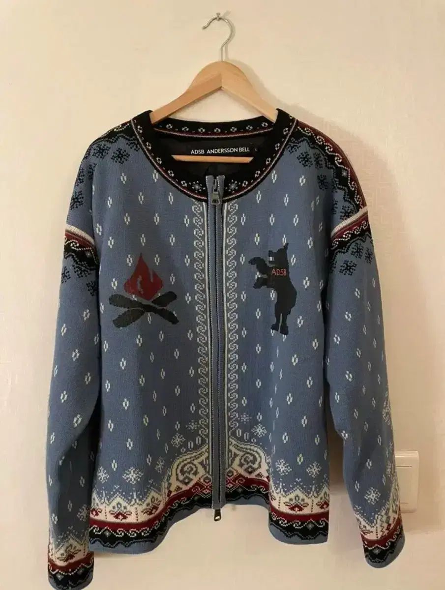 Andersson Bell アンダースンベル フレーク ベア くま ジップアップ ジャケット L