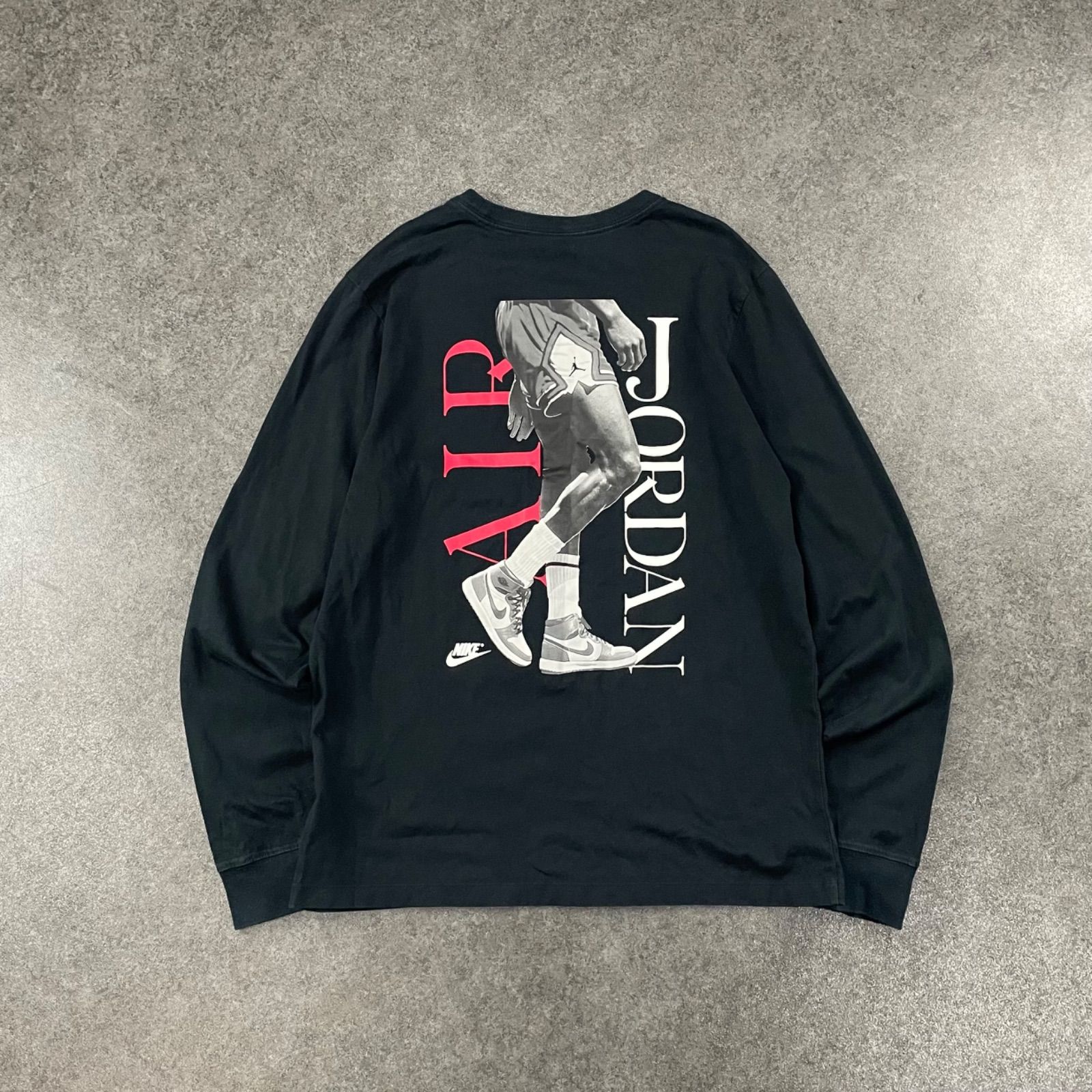 美USED NIKE Air Mike Jordan Brand L/S Tee Dunk High Black ナイキ 