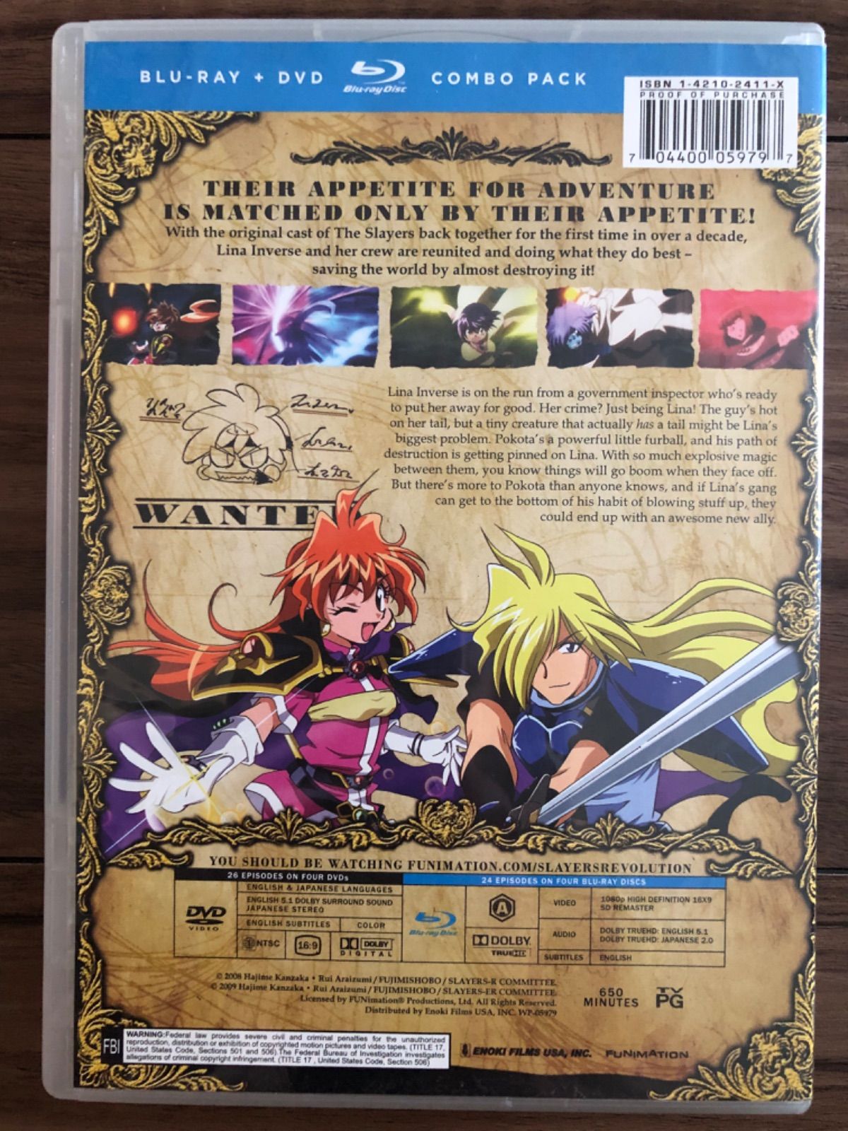 スレイヤーズ　海外版Blu-rayとdvdセット 中古] スレイヤーズ 海外版Blu-rayとdvdセット M00041 - メルカリ
