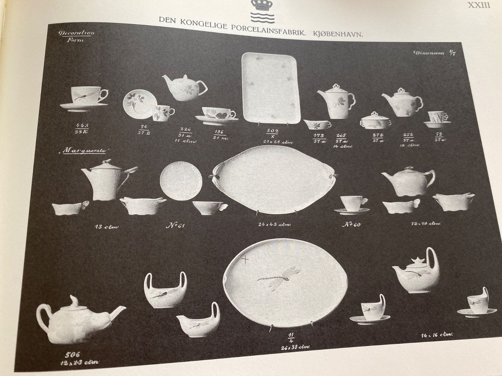 ロイヤルコペンハーゲンカタログ1910年