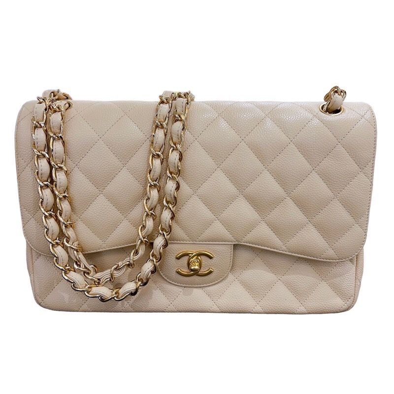 シャネル CHANEL デカマトラッセ30 A58600 ベージュ×ゴールド金具 ...